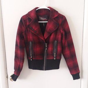 Buffalo David Bitten Red & Black Plaid Jacket